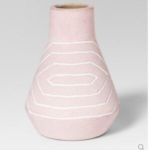 PROJECT 62 NWT small etched earthenware vase -blush